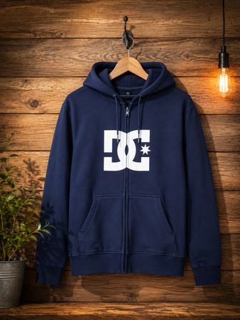 DC Hoodie / Kapuzenpullover Blau Gr. M