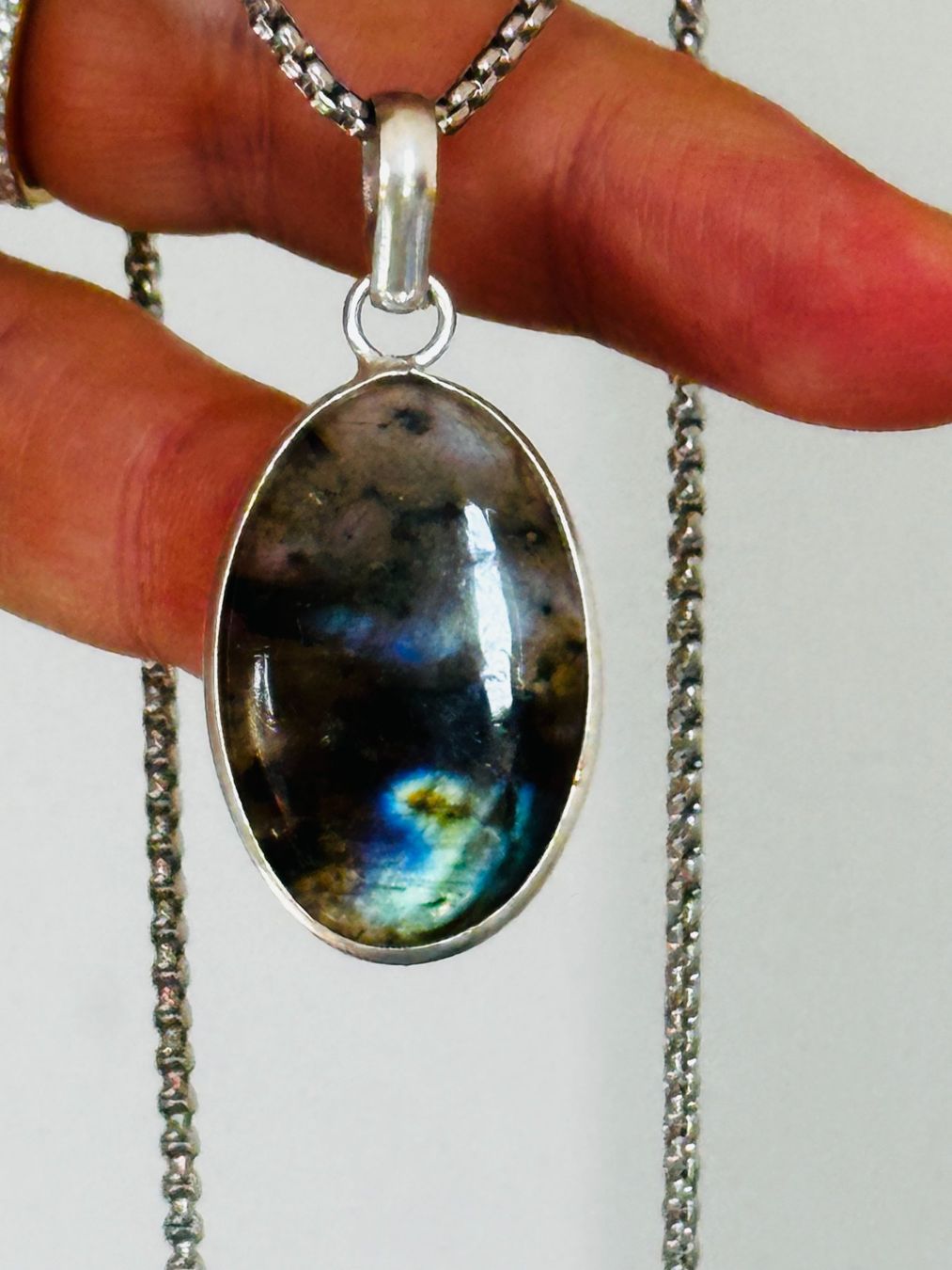 Catenine: Labradorite necklace – Nuovo e nell'imballaggio originale da Genève venduto da AGBERG 1