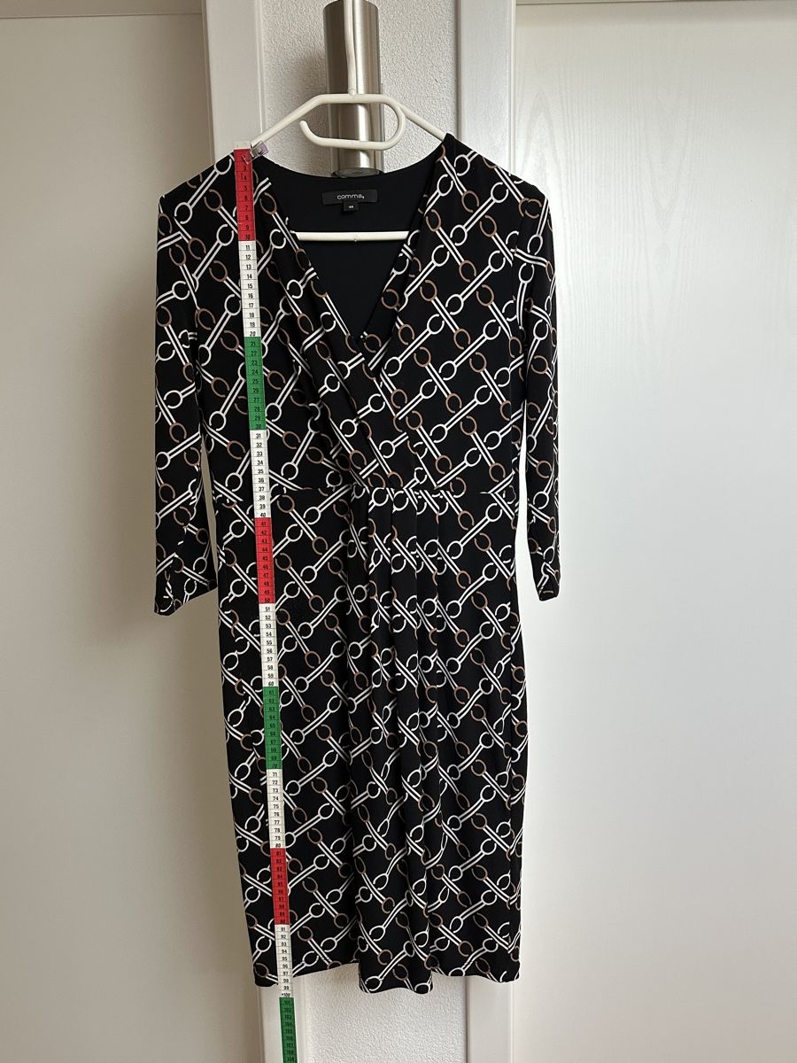 Comma Vestiti: COMMA. Kleid, Gr. 36, Wickeloptik, Herbst/Winter-Look – Usato da Russikon venduto da twee555 1