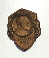 KAPPENABZEICHEN K.U.K. INF. RGT. N=62 Ludwig III. 1914-1916