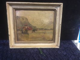 HUILE SUR PANNEAU SIGNÉE