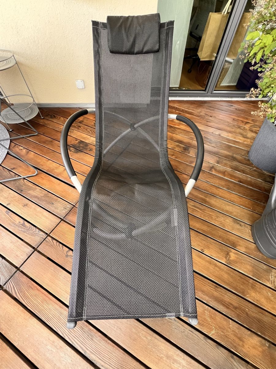 Chaises longues: Sonnenliege Schaukelstuhl anthrazit – D'occasion à Steinhausen par Cilou1