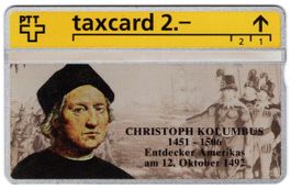 Christoph Kolumbus, Göde - seltene Firmen Taxcard