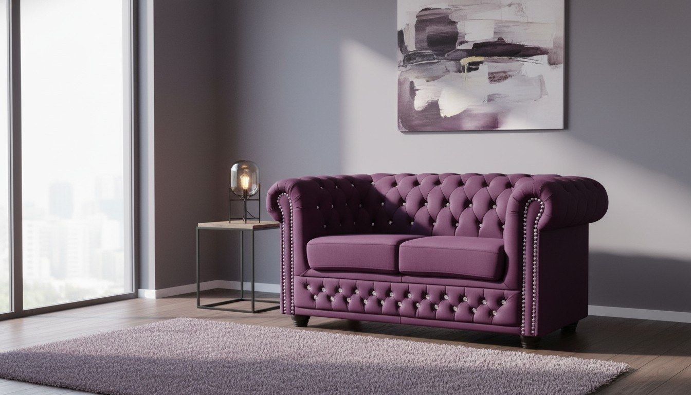 Divani: Chesterfield Sofagarnitur 2+1 Sitzer Design Couch Sofa – Nuovo e nell'imballaggio originale da Zug venduto da jvmoebel-schweiz 8