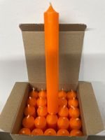 Stabkerzen in Orange/25 Stück/Angebot/OVP