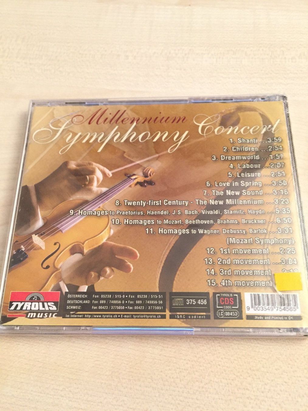 CDs: Millennium Symphony – Neu und originalverpackt aus Rüti ZH von alumedien 1