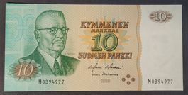 10 MARKKAA / FINNLAND 1980 (BANKFRISCH)