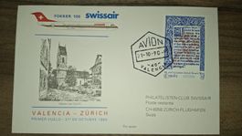 Swissair Valencia - Zürich 31.10.1990