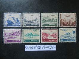 CH 1941 Nr. F27-F34 postfrisch