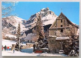 Engelberg, Klosterkirche mit Hahnen