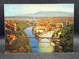 Genève: Vue de la Jonction du Rhône et de l'Arve