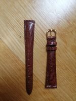 Bracelet cuir de lézard brun neuf, 14mm