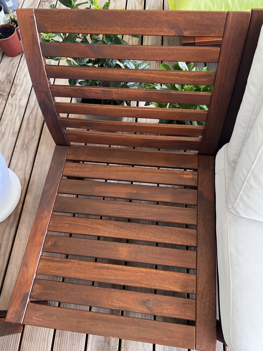 Gartenlounge Ikea Äpplarö Sitzelement mit Kissen in Beige (Gebraucht) in Baar für CHF 75 – nur Abholung auf Ricardo kaufen