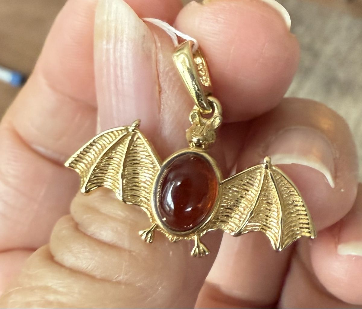Pendentifs: Fledermaus Anhänger Silber vergoldet – Neuf avec emballage d'origine à Ebikon par elischka 2