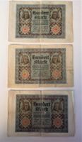 3 x 100 Mark Reichsbanknote