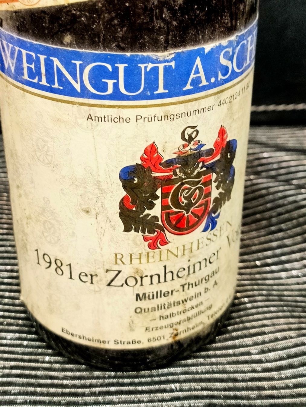 Vino: RHEINHESSEN 1981 – Nuovo (secondo la descrizione) da Genève venduto da Leboucheoreilles 2
