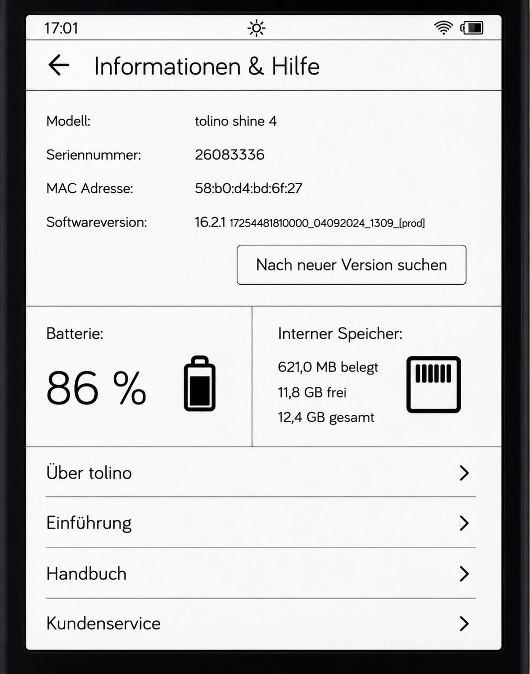 Tolino Tablet PC: Tolino Shine 4 mit Hülle – Gebraucht aus Wangen ZH von Jleh 1