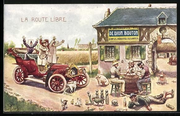 Werbeartikel: La Route Libre, Auto erreicht eine Gasts – Gebraucht aus Berlin von bartko-reher