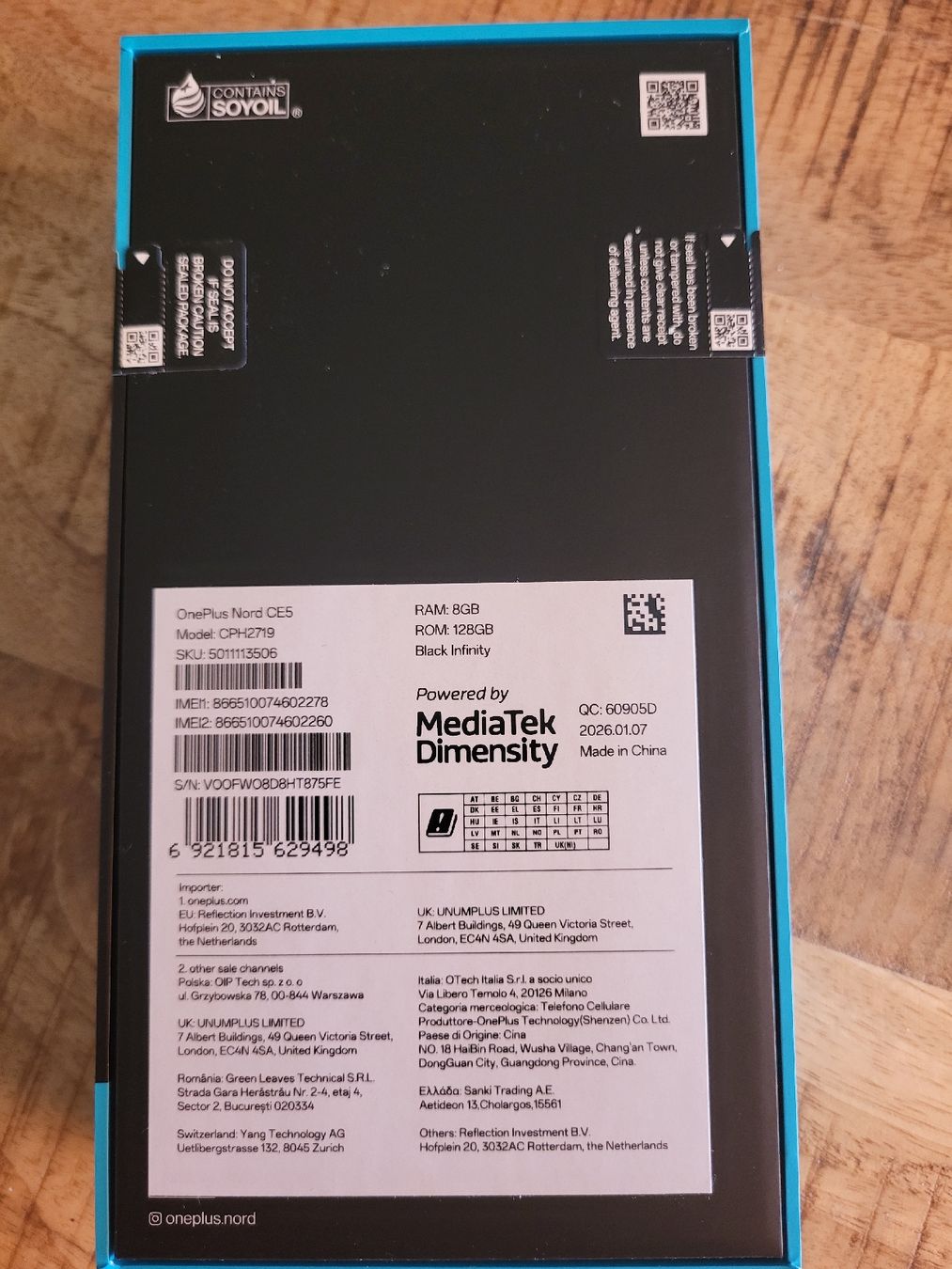 OnePlus Telefoni cellulari / Smartphones: OnePlus Nord CE5 – Nuovo e nell'imballaggio originale da Lausanne venduto da mar_6pfz 1