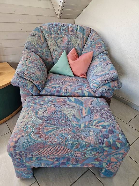 Sessel: Sessel mit Hocker – Gebraucht aus Elgg von Stefanie_W2