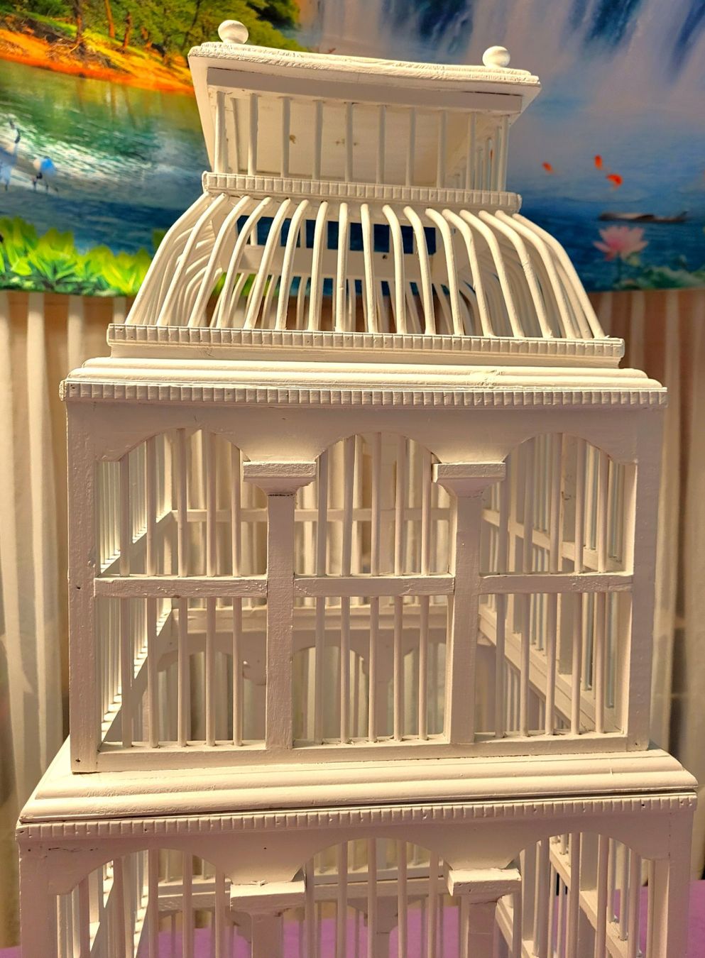 Gabbie, trasporto & Sicurezza: Vogel - Käfig -Villa 113 cm aus Holz – Usato da Schafhausen im Emmental venduto da Herzrose 4