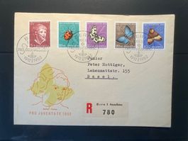 FDC Pro Juventute 1952 Illustriert P4  + Fr. 200.00