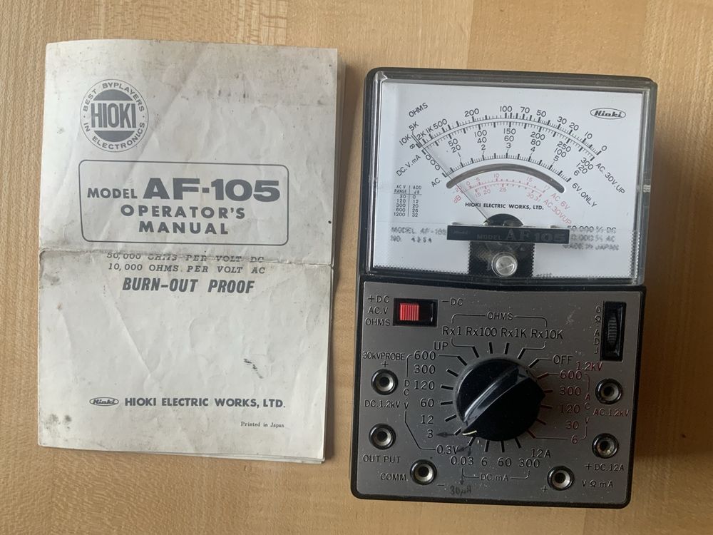 Hioki AF-105 analog Multimeter (made in Japan) (Gebraucht) in Adliswil ...