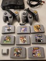 Nintendo 64 Konsole mit 9 Spielen, zwei Controller!