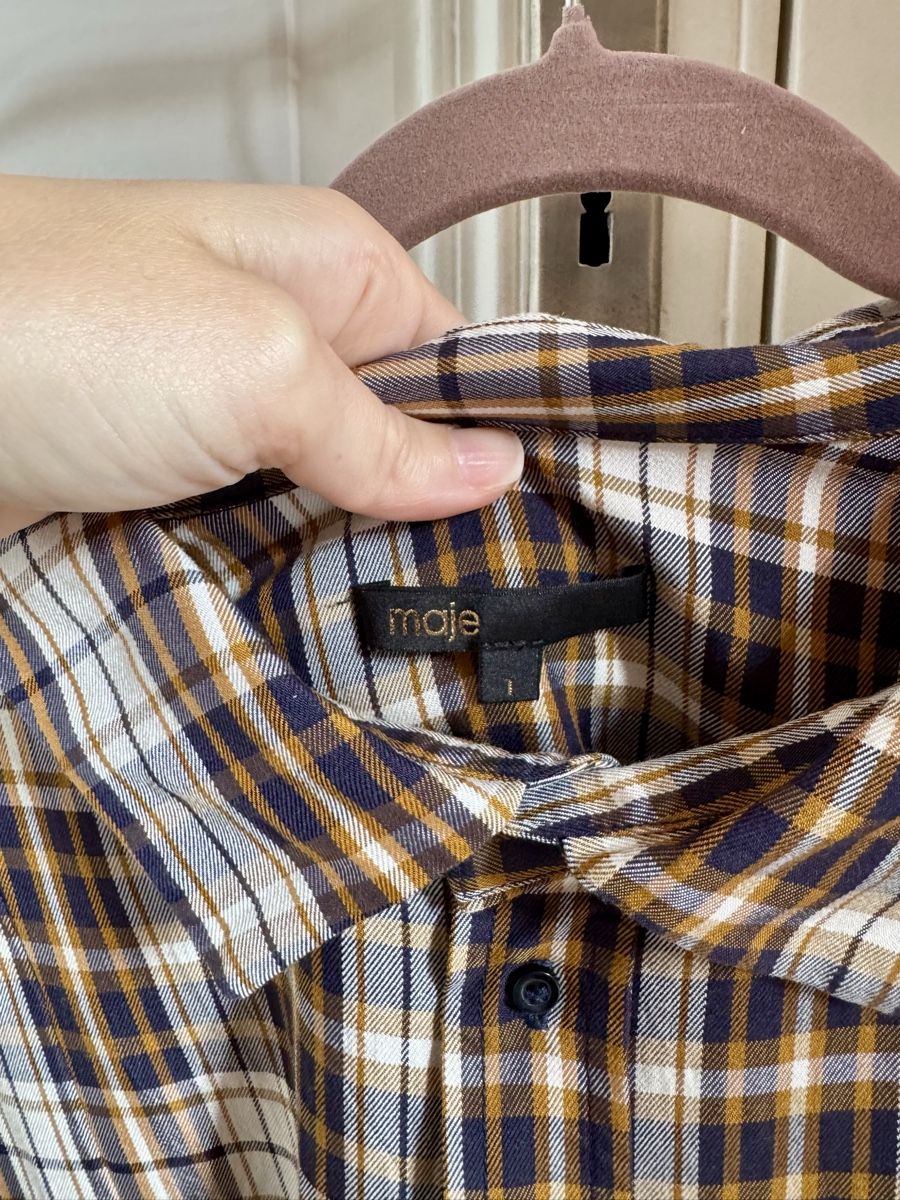 Camicette: Camicia a quadri Maje per look autunnali – Usato da Lugano venduto da tiz_f9l5 1