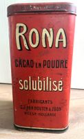 Antike rare Blechdose "RONA CACAO EN POUDRE solubilisé" - NL