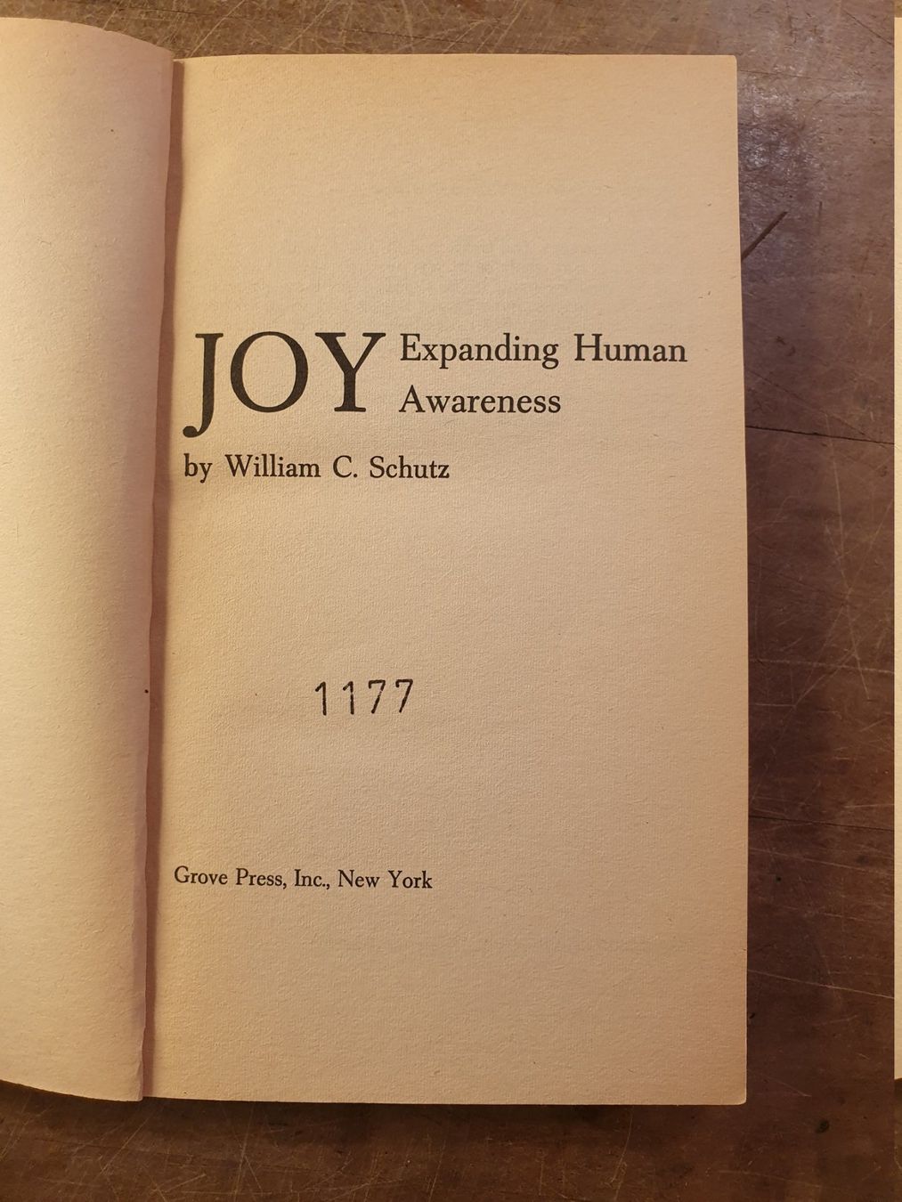 Libri: Joy - William C. Schutz – Usato da Zürich venduto da loosebone 2