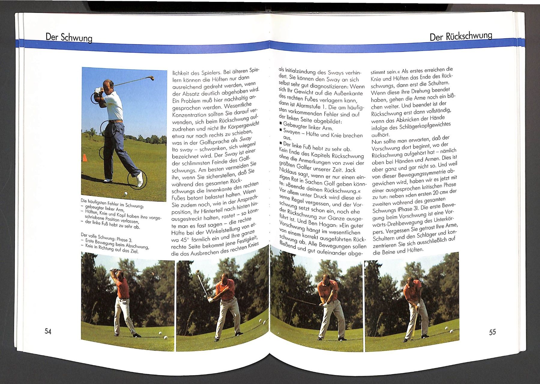 Libri: Richtig Golf - Technik, Taktik, Psyche - BRADLEY / KÖLBING – Usato da Zürich venduto da Nobs1 3