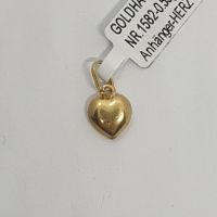 Echt 18K Gold Anhänger - Herz
