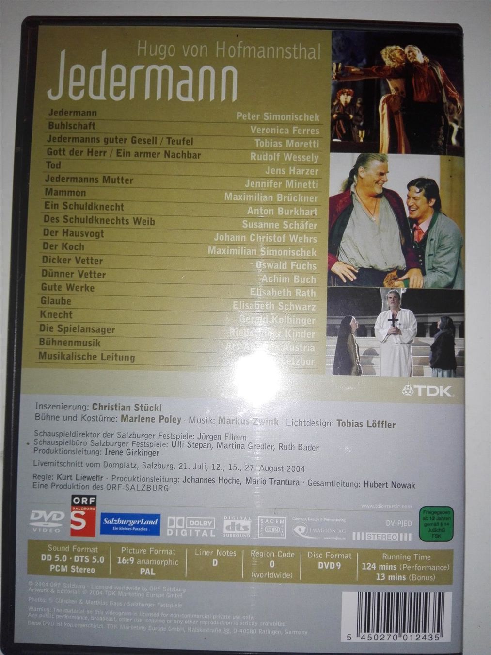 Tutti i DVDs: Hugo von Hofmannstahl: Jedermann – Usato da St. Gallen venduto da elkapone 9