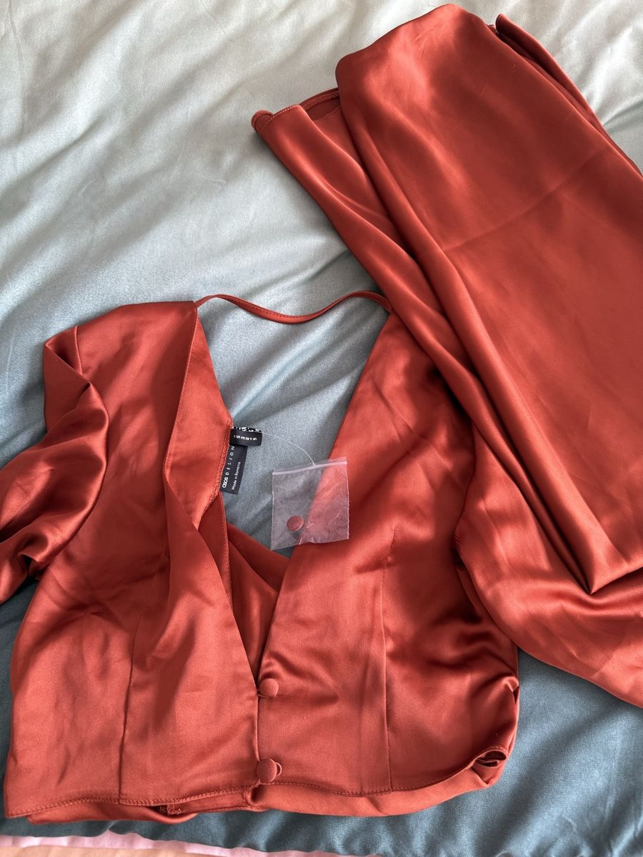 Lotti di vestiti: Damen 2 tlg.Satin Set  rostrot  S neu – Nuovo e nell'imballaggio originale da Turbenthal venduto da 310707 1