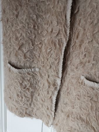 Super kid Mohair Weste, beige