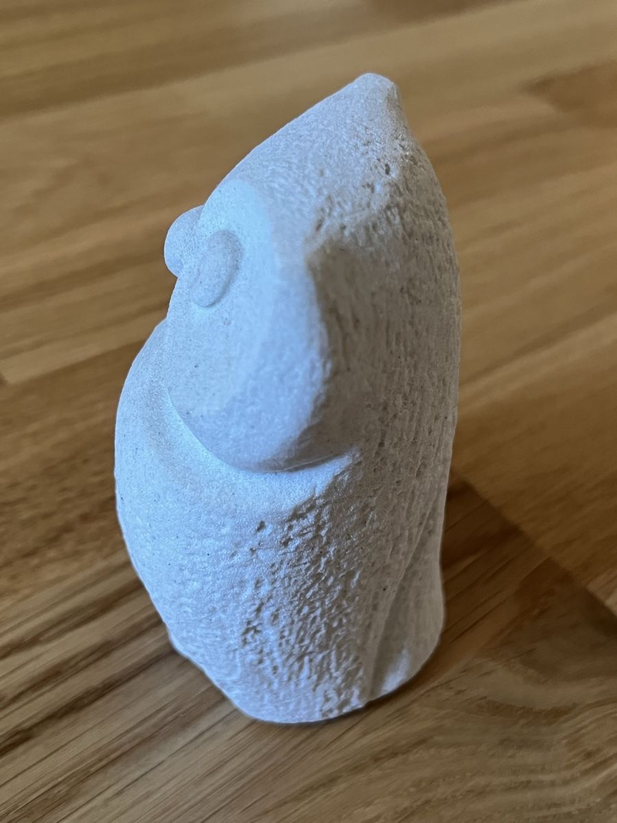 Sculture & Statue: Steingut Eule Dekoration 12cm hoch Marbell – Usato da Basel venduto da clembou 2