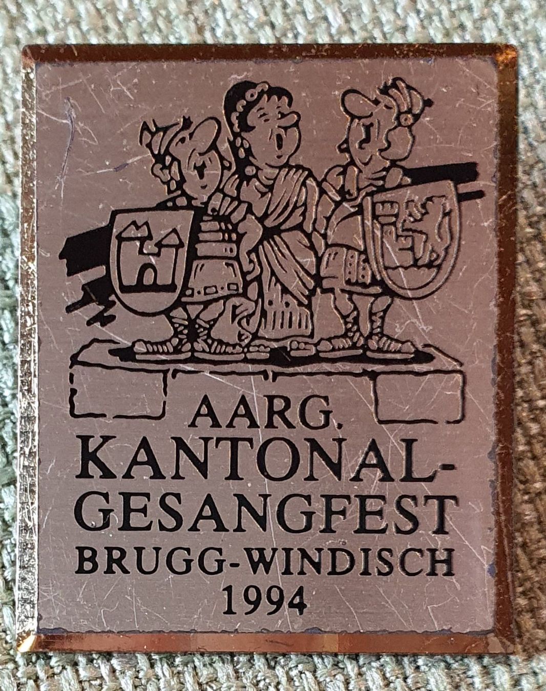 Cartoline postali: C834 - Aargau Gesang Fest Brugg Windisch – Usato da Reinach BL venduto da Boston-Verkauf