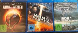 3 Blu-rays Krieg der Welten Top Zustand