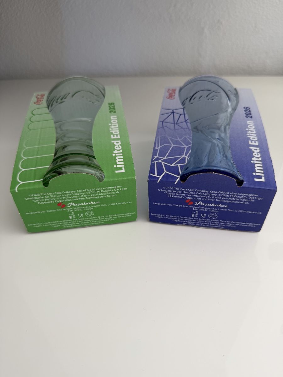 Mc Donald's Bicchieri: Bicchieri Coca-Cola McDonald's Limited Edition 2026 – Nuovo e nell'imballaggio originale da Quartino venduto da Ed35 4