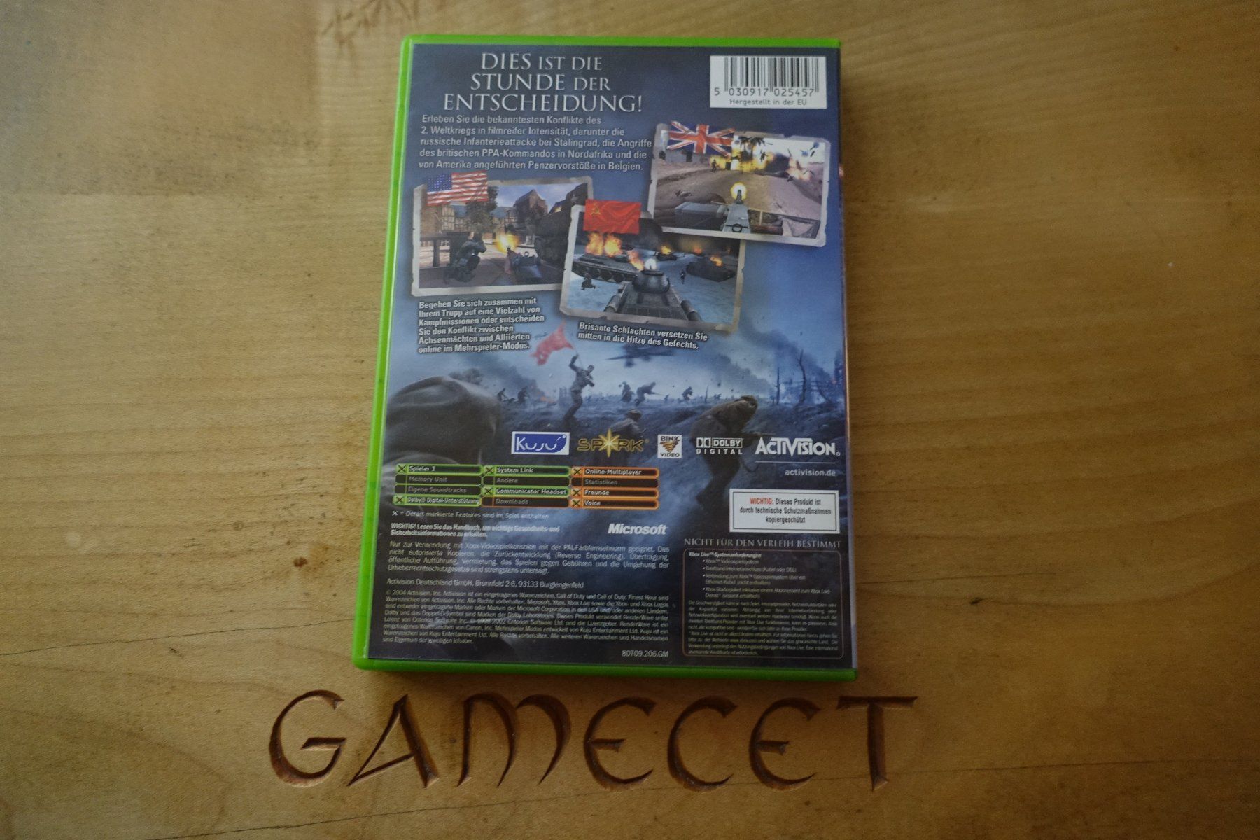 Microsoft Jeux: Call of Duty: Finest Hour – D'occasion à Steinach par Gamecet 2