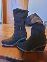Damen Stiefel braun Grösse 36 mit Keilabsatz gefüttert