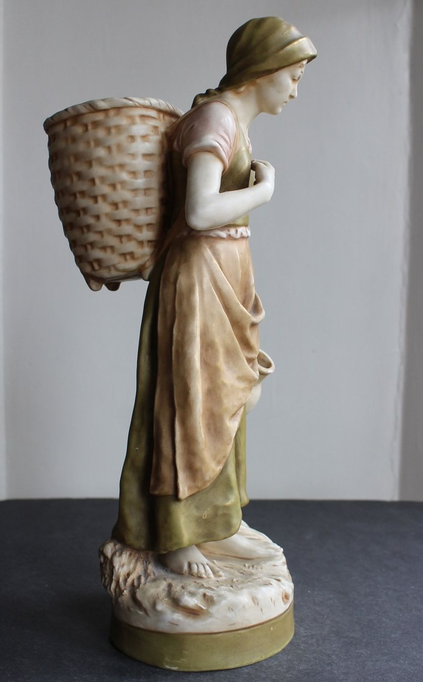 Skulpturen & Statuen: GROSSE ROYAL DUX JUGENDSTIL Statue um 1900 – Gebraucht aus Luzern von Immergern 4