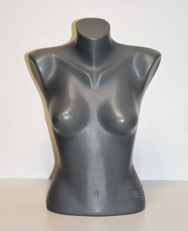 Schaufensterpuppe Damen Büste Torso /grau/ 56 cm