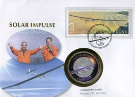 Numisbrief/Münzbrief  -  "SOLAR IMPULSE"