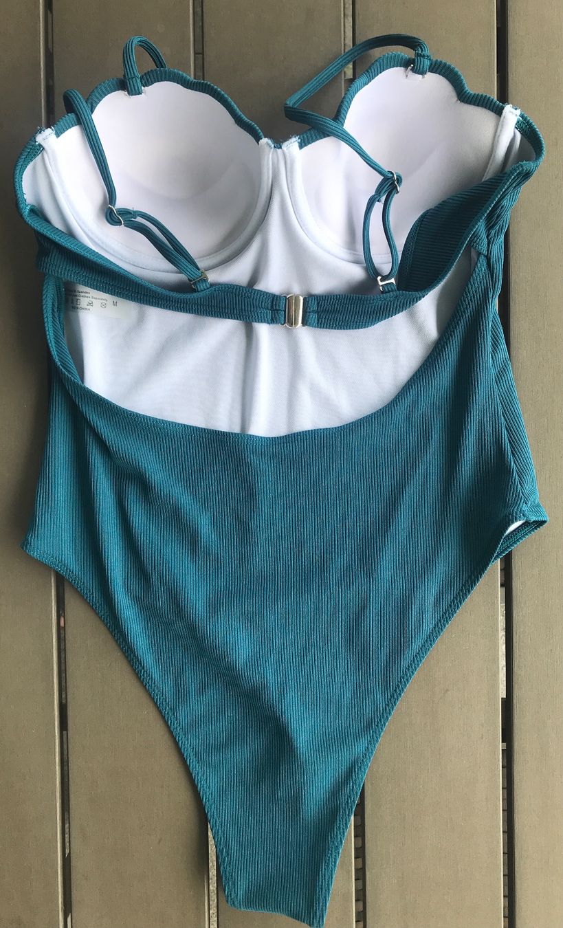 Costumi da bagno & Bikini: Badekleid Petrol Feinripp, Gr. M – Nuovo (secondo la descrizione) da Ebnat-Kappel venduto da Molton 2
