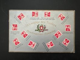 Ansichtskarte Briefmarkensprache 1914  (V200)