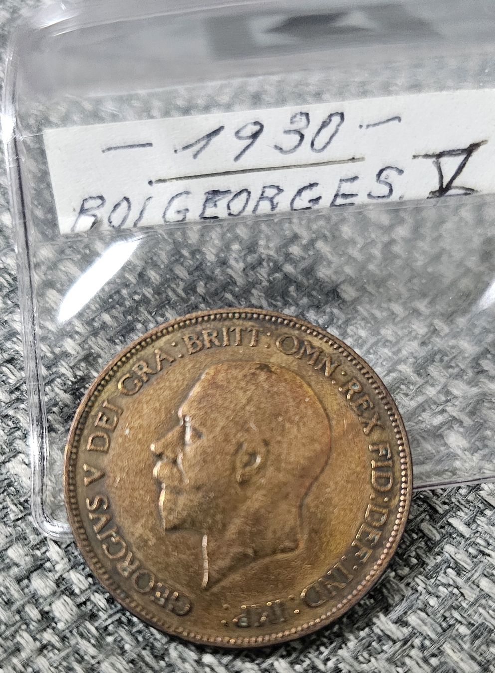 Tutti le monete: 1930 ONE PENNY de Roi Georges V – Usato da Genève venduto da Fresko01