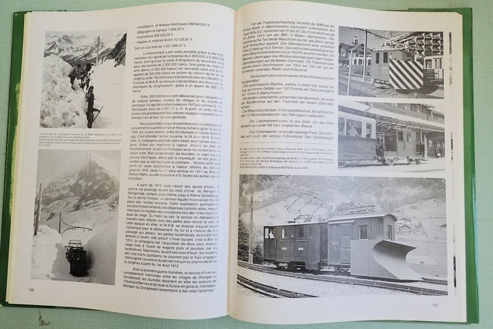 Livre "Les Chemins De Fer De La Jungfrau" - Belloncle, Editions Du Cabri (occasion, Bilingue)