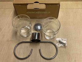 Doppelglashalter "Vanessa", neu